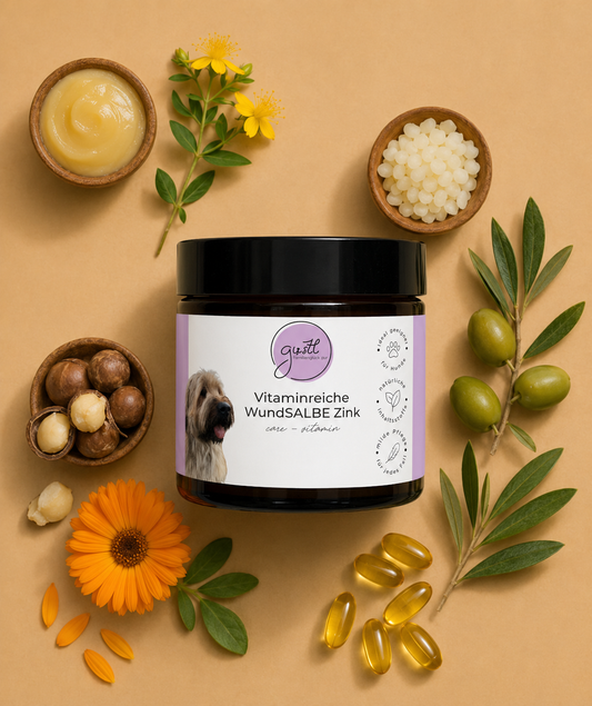 GUSTL Vitaminreiche Wundsalbe Zink – Hautschutzsalbe für Hunde