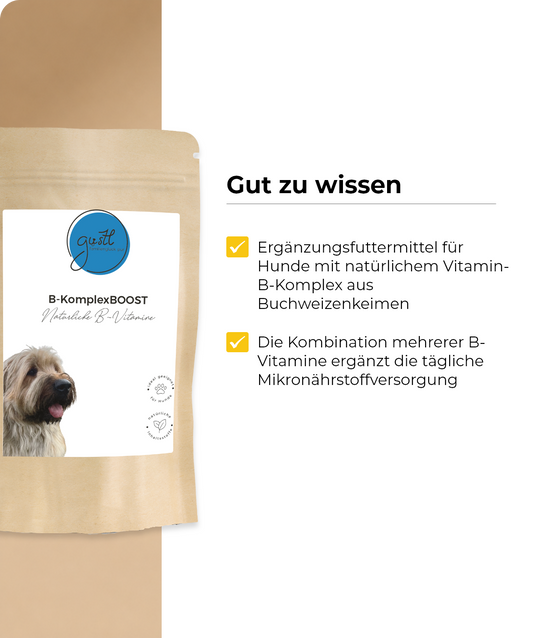 GUSTL B-KomplexBoost – Ergänzungsfuttermittel für Hunde