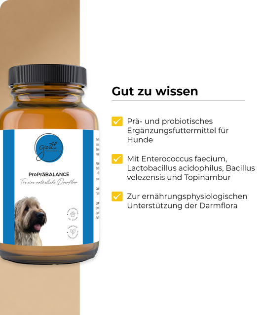 GUSTL PräProBalance – Prä- und probiotisches Ergänzungsfuttermittel für Hunde